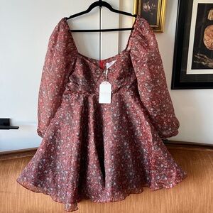 NWT Selkie Crimson Princess Mini Dress